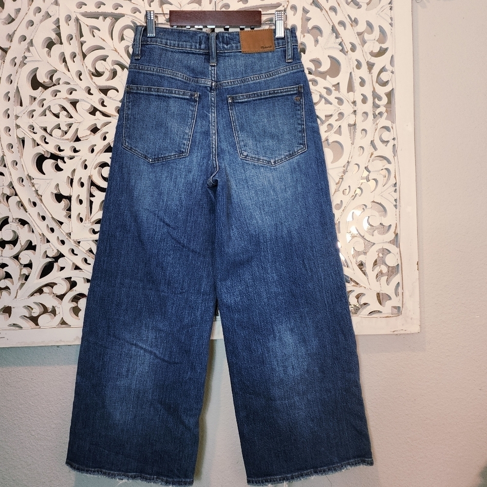 Madewell Wide-Leg Crop Jeans in Frida Wash womens Size 24 - Picture 16 of 16
